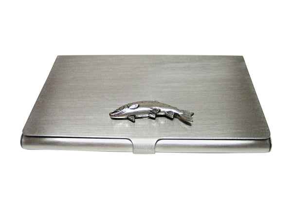 Small Salmon Business Card Holder