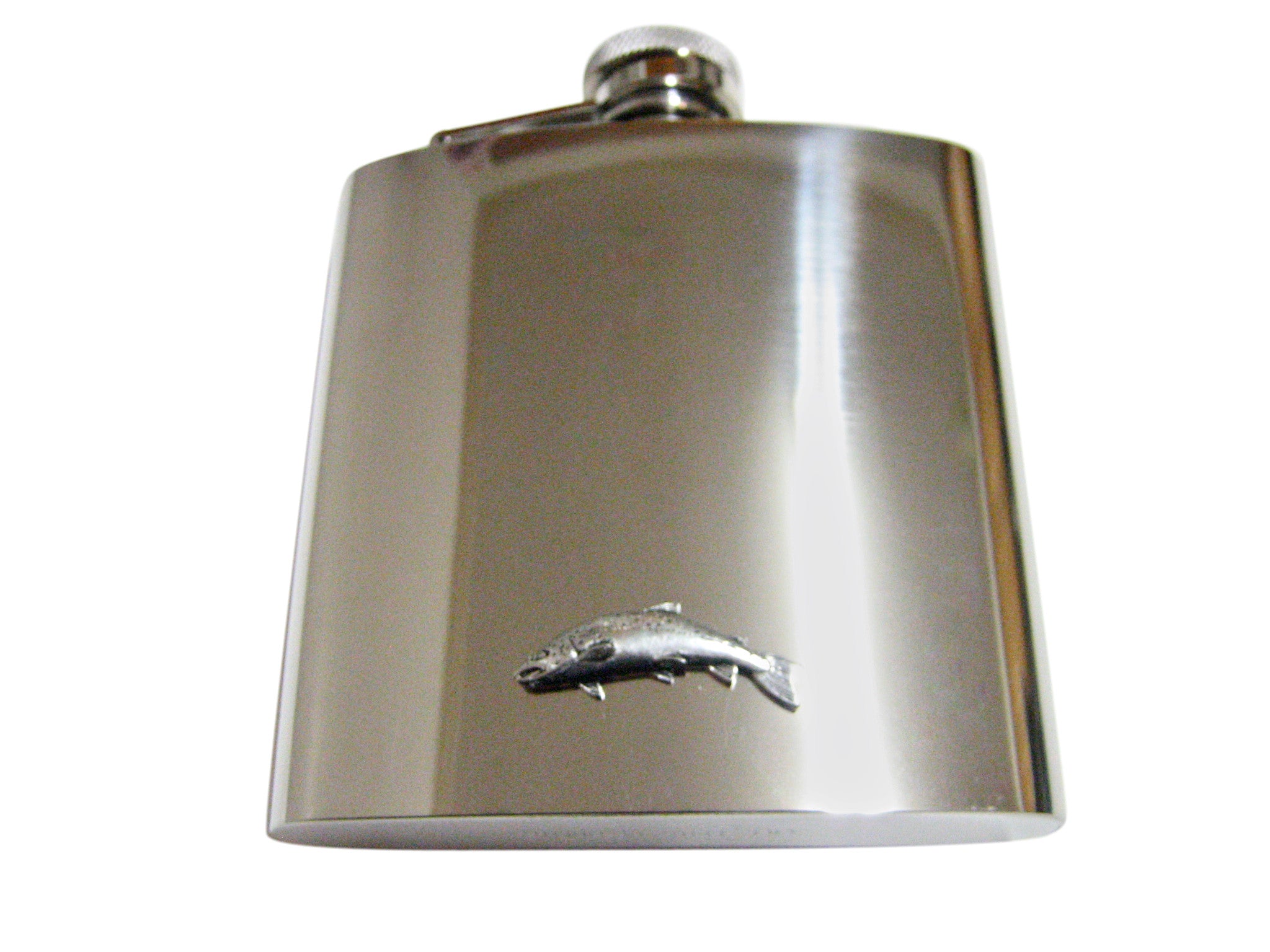Small Salmon Fish 6 Oz. Stainless Steel Flask