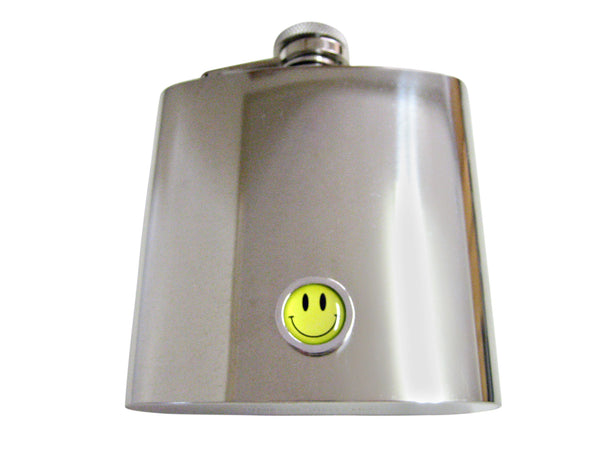 Smiling Face 6 Oz. Stainless Steel Flask