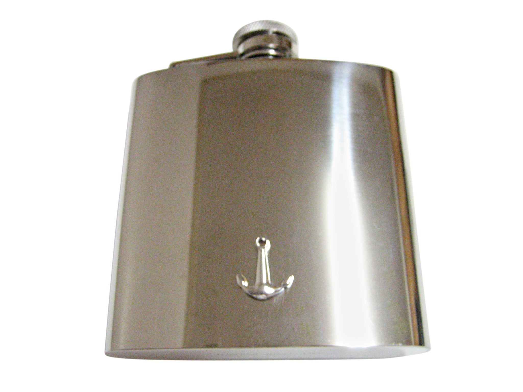 Smooth Nautical Anchor 6 Oz. Stainless Steel Flask