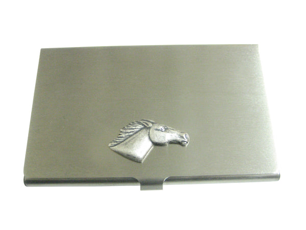 Smooth Horse Head Pendant Business Card Holder