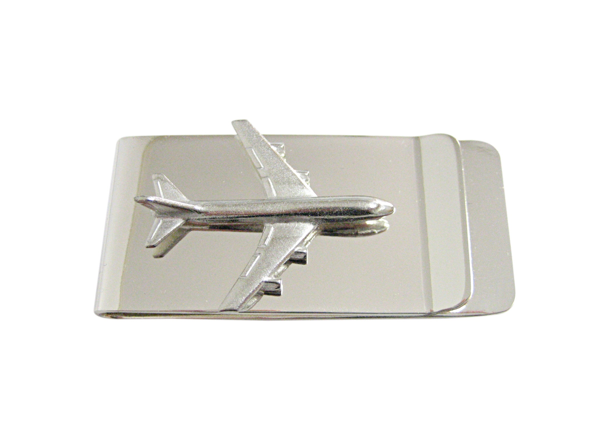Smooth Large Commercial Jet Plane Money Clip