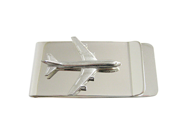 Smooth Large Commercial Jet Plane Money Clip