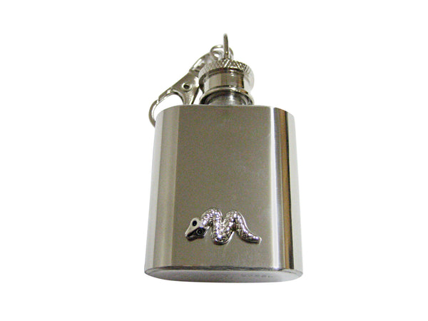 Snake 1 Oz. Stainless Steel Key Chain Flask