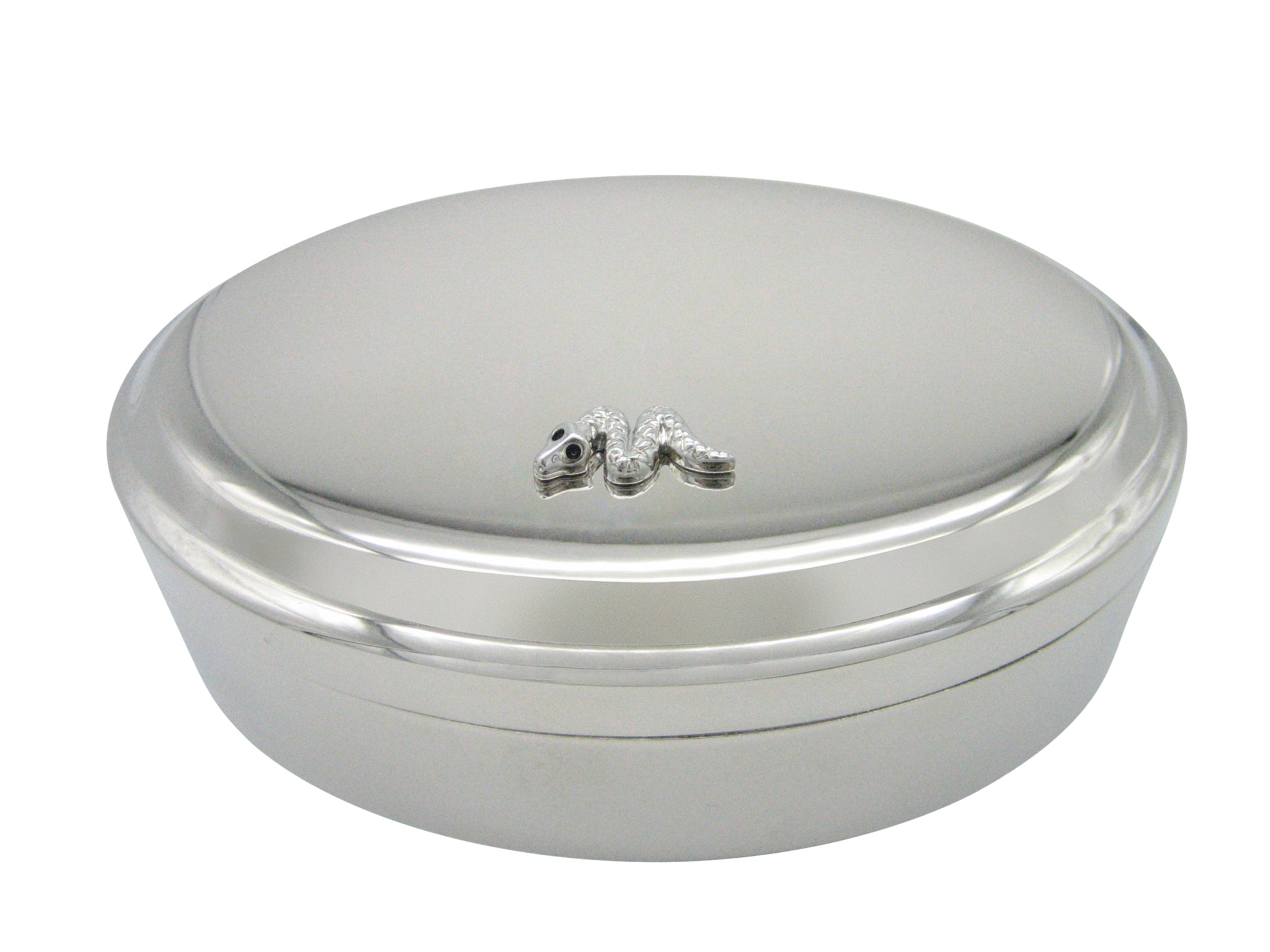 Snake Pendant Oval Trinket Jewelry Box