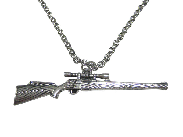 Sniper Rifle Pendant Necklace