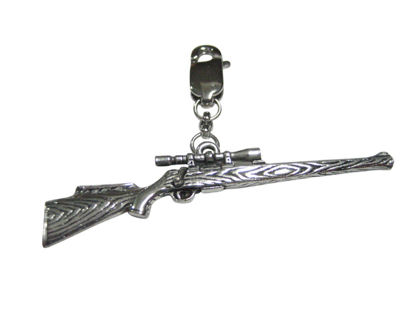 Sniper Scope Rifle Pendant Zipper Pull Charm