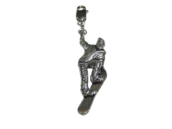 Snowboarder Snowboarding Pendant Zipper Pull Charm
