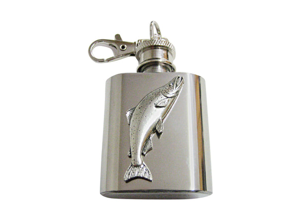 Sockeye Salmon Fish 1 Oz. Stainless Steel Key Chain Flask