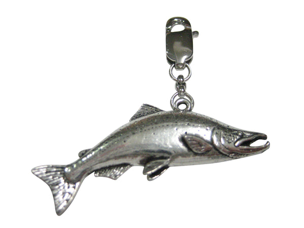 Sockeye Salmon Fish Pendant Zipper Pull Charm