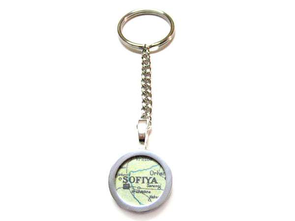 Sofia Map Key Chain