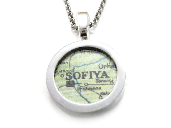 Sofia Map Pendant Necklace