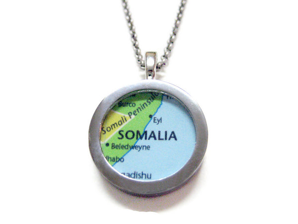 Somalia Map Pendant Necklace
