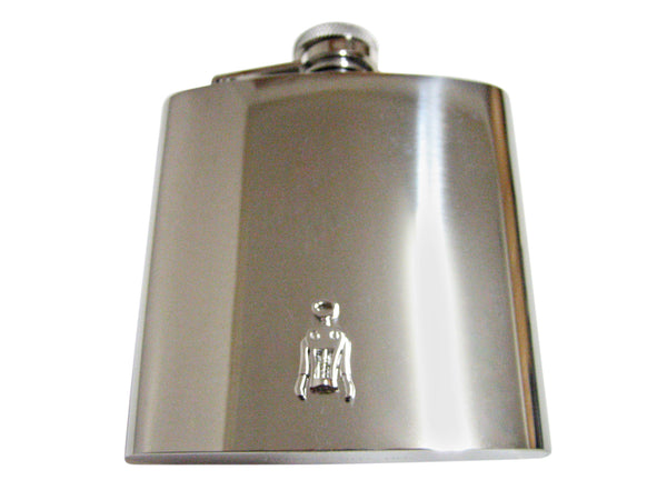 Sommelier Wine Screw 6 Oz. Stainless Steel Flask
