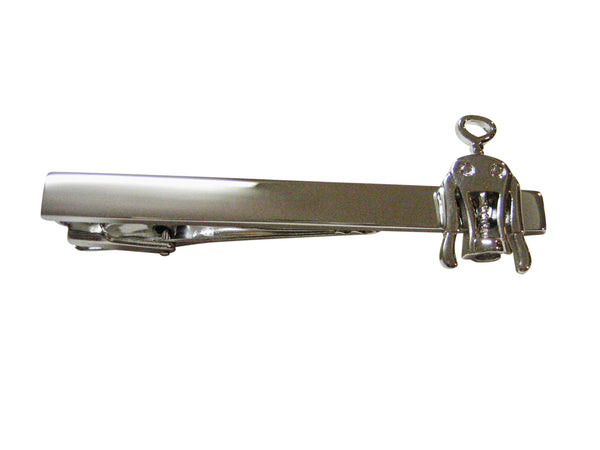 Sommelier Wine Screw Square Tie Clip