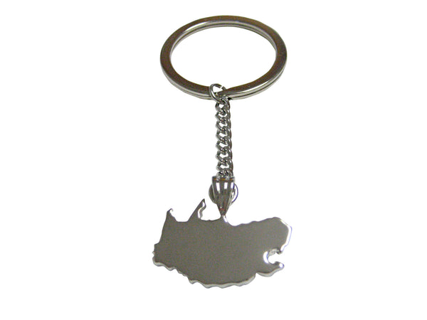 South Africa Country Map Shape Pendant Keychain