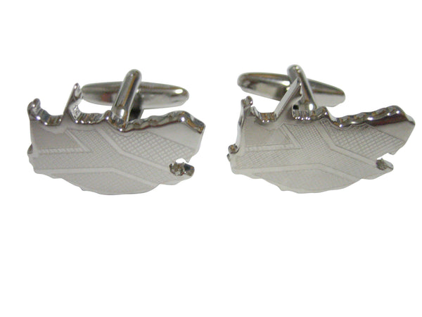 South Africa Map Shape and Flag Design 2 Cufflinks