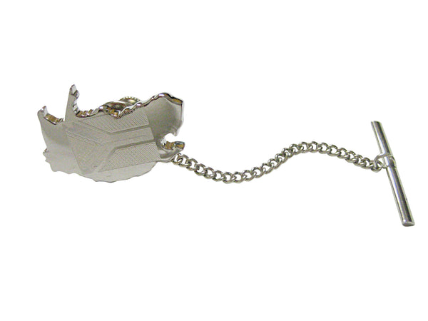 South Africa Map Shape and Flag Design Tie Tack