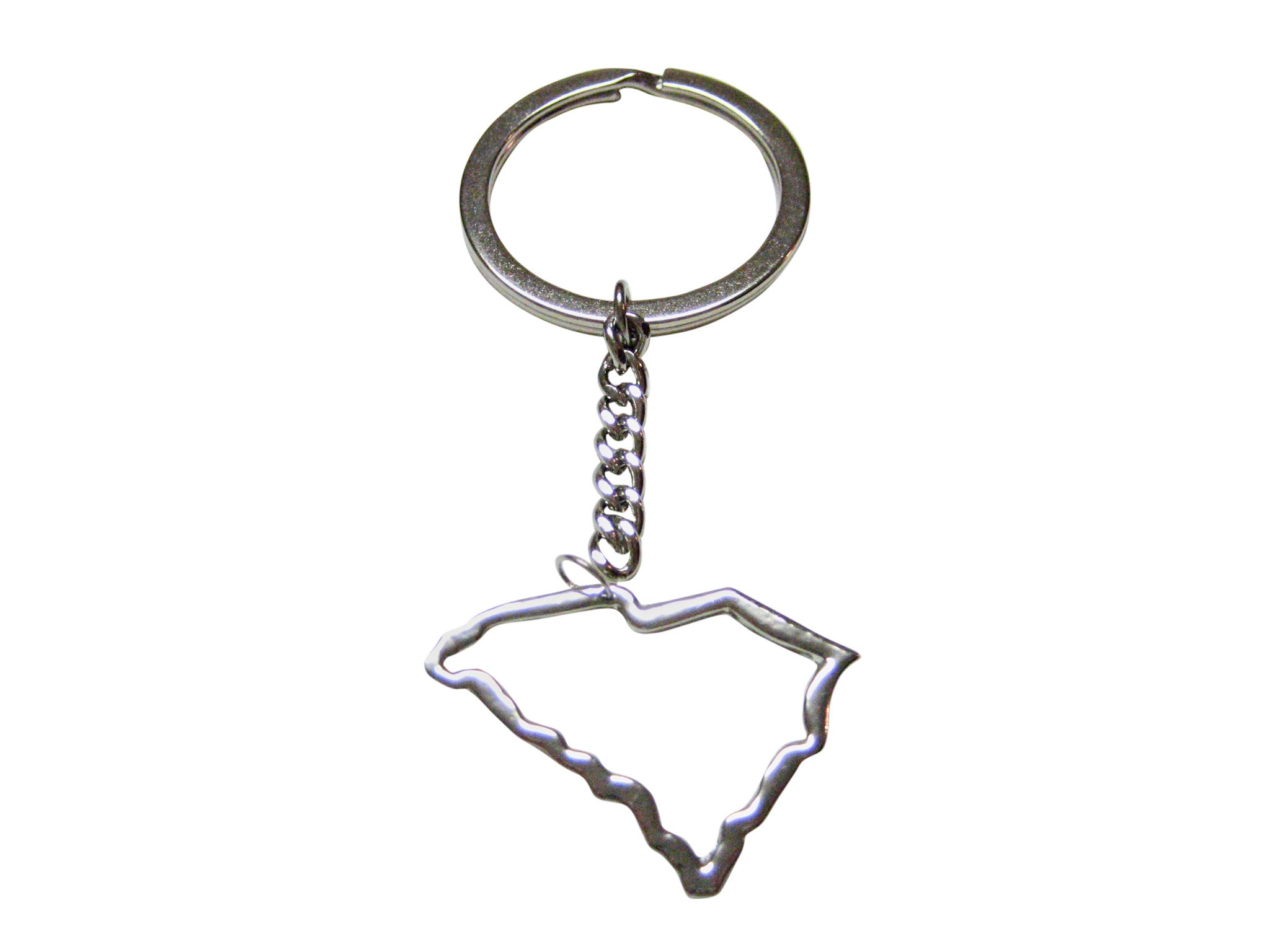 South Carolina State Map Outline Keychain