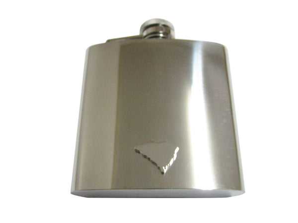 South Carolina State Map Shape 6 Oz. Stainless Steel Flask