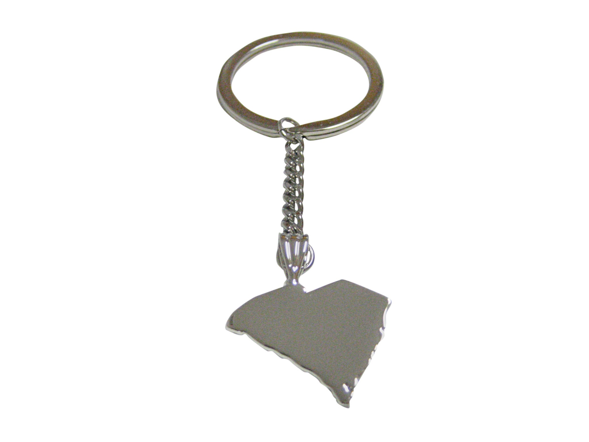 South Carolina State Map Shape Pendant Keychain