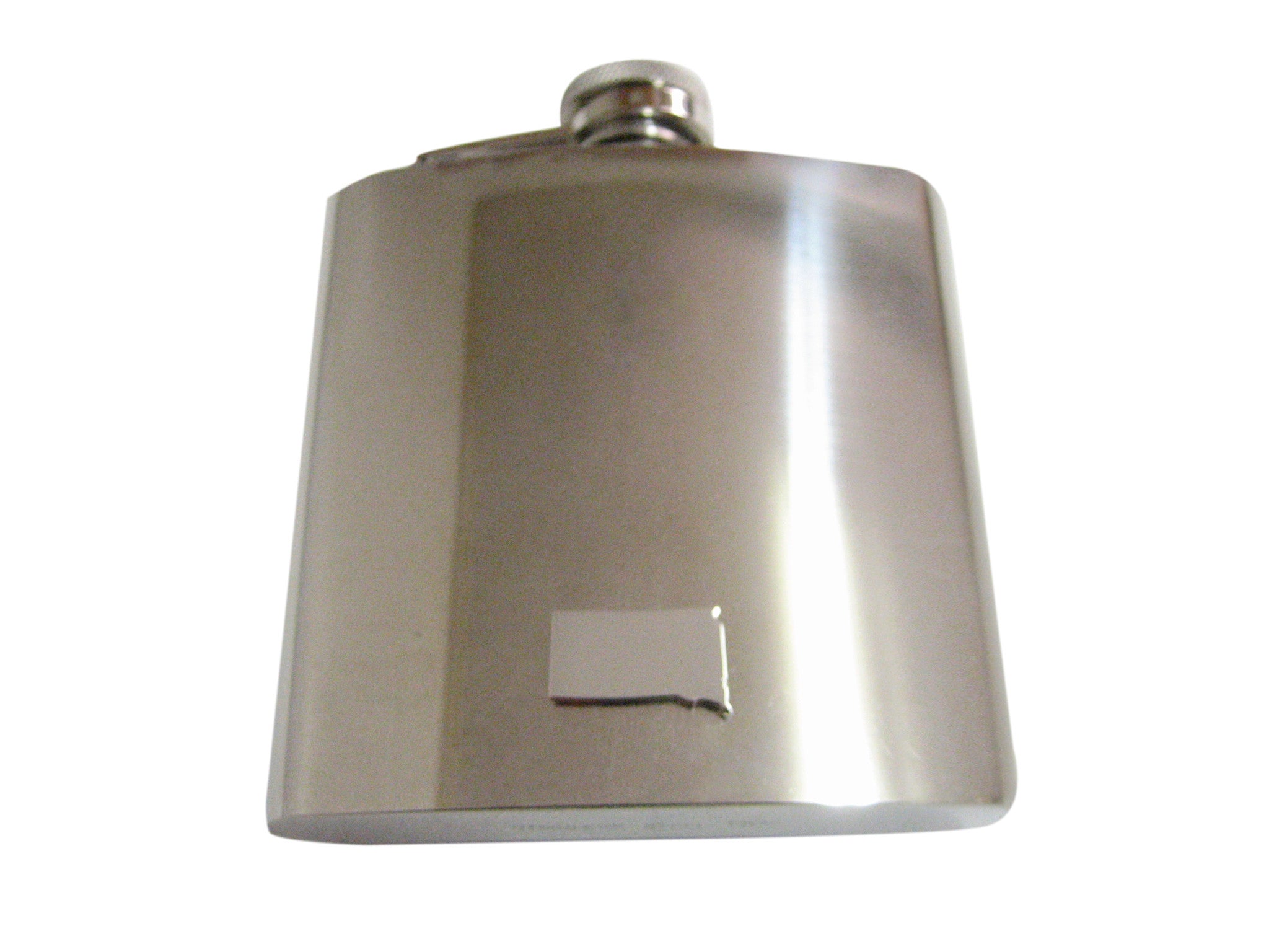South Dakota State Map Shape 6 Oz. Stainless Steel Flask