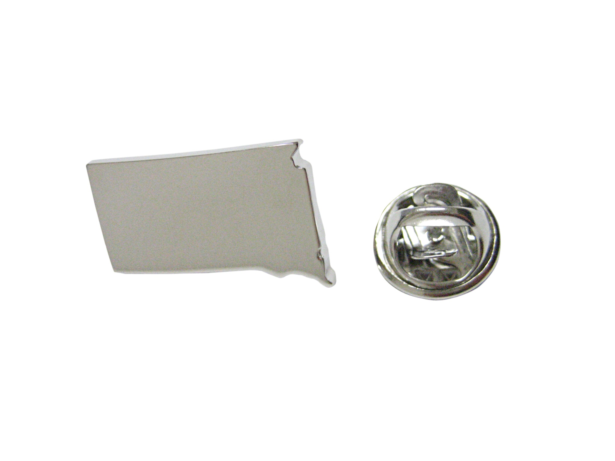 South Dakota State Map Shape Lapel Pin