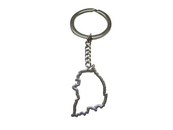 South Korea Map Outline Keychain