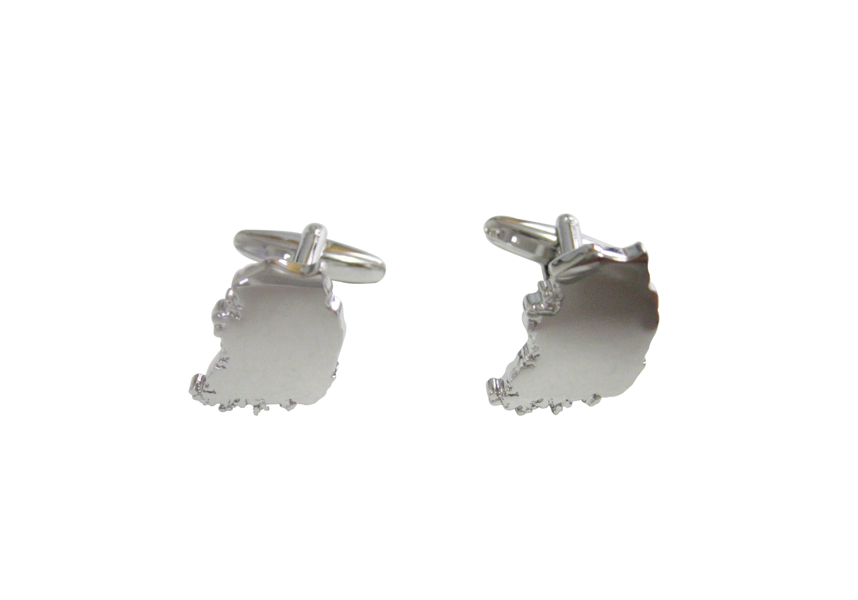 South Korea Map Shape Cufflinks