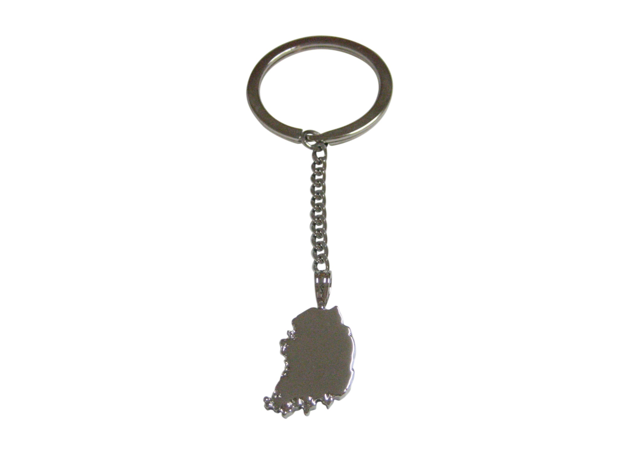 South Korea Map Shape Pendant Keychain