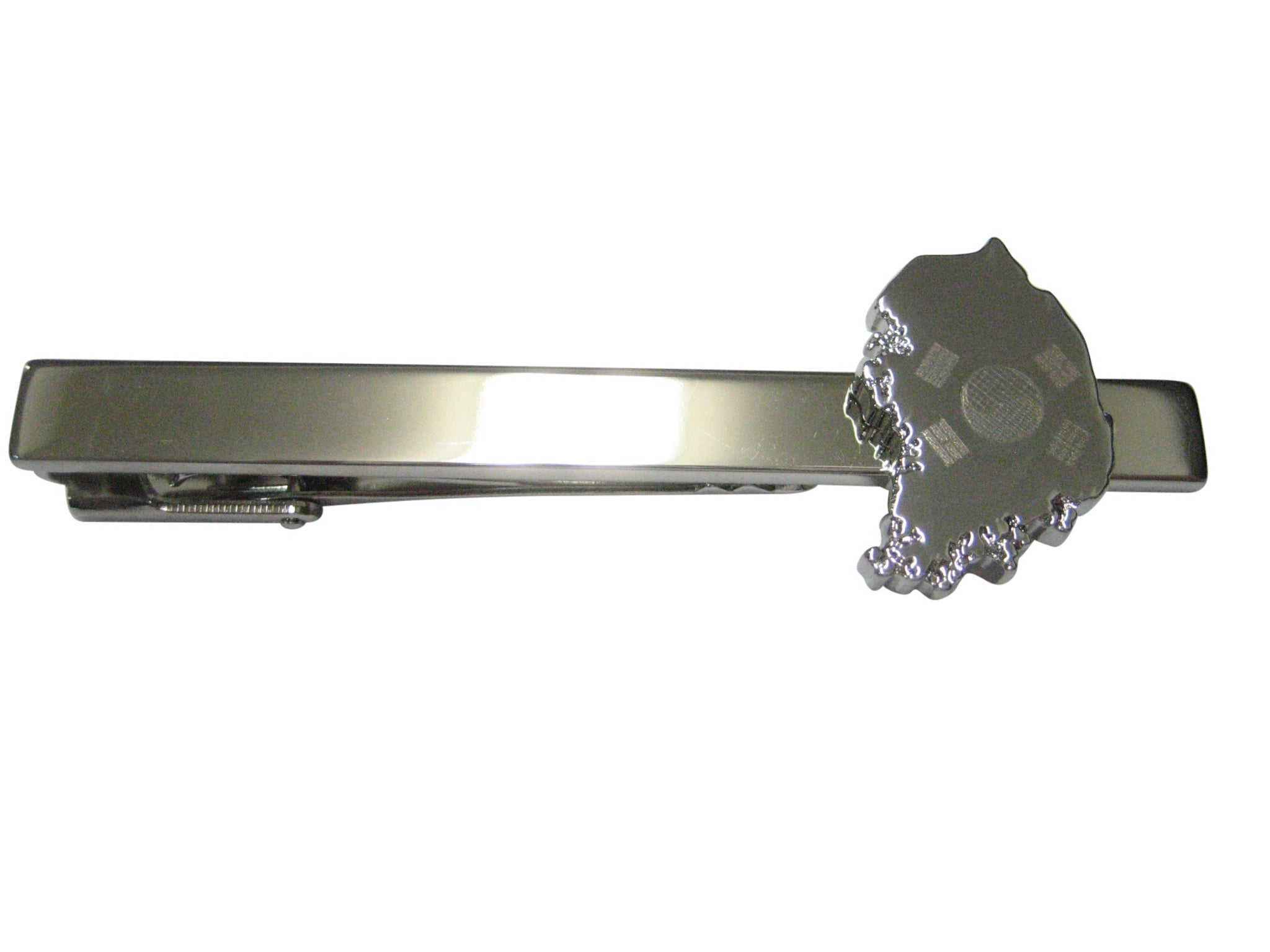 South Korea Map Shape and Flag Design Tie Clip