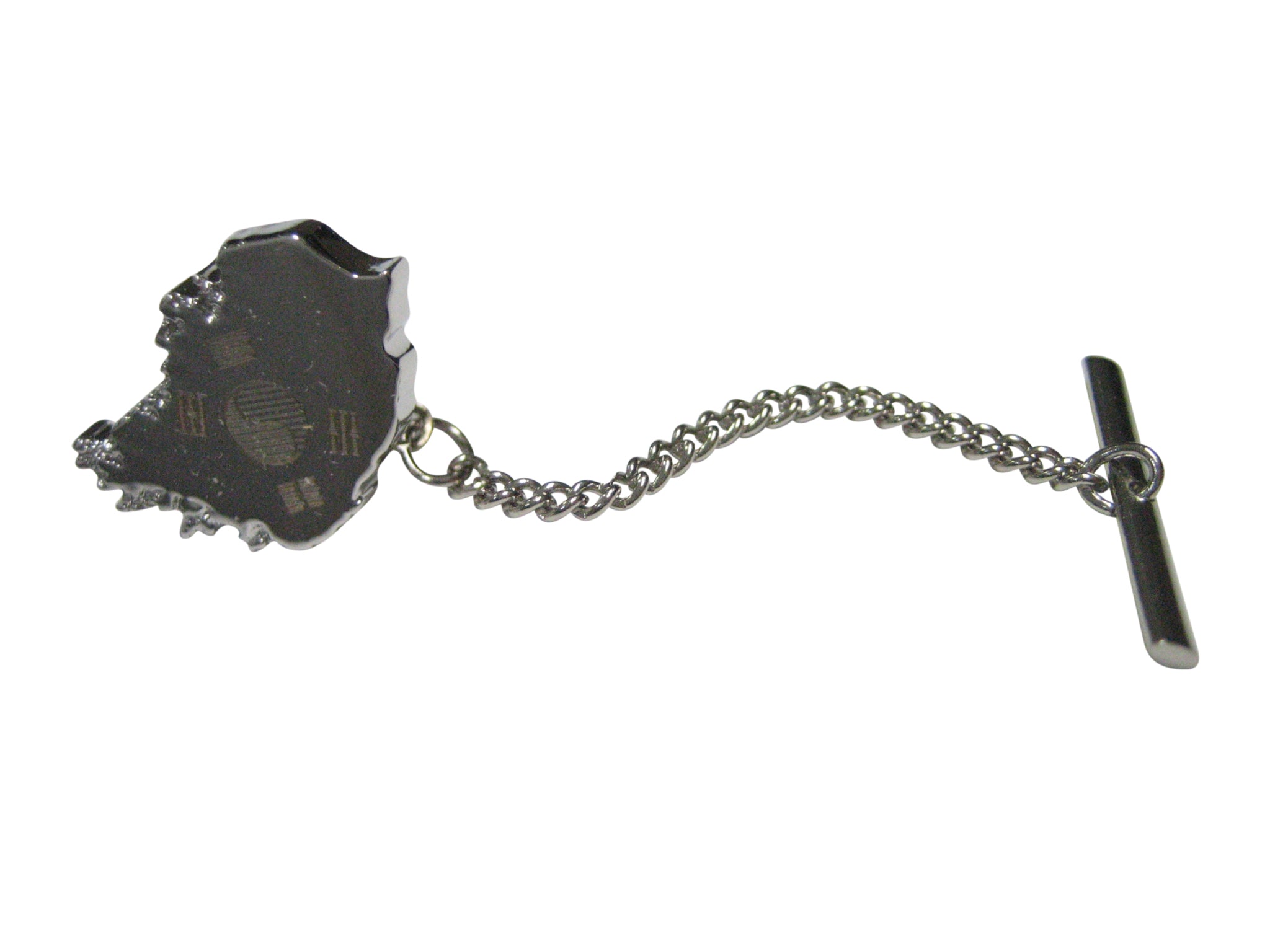 South Korea Map Shape and Flag Design Tie Tack