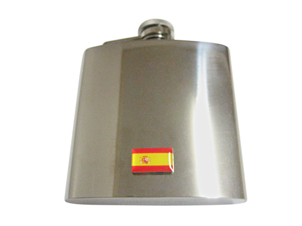 Spain Flag 6 Oz. Stainless Steel Flask