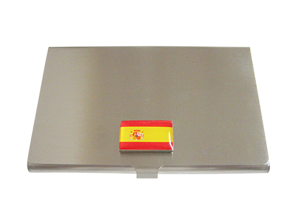 Spain Flag Pendant Business Card Holder