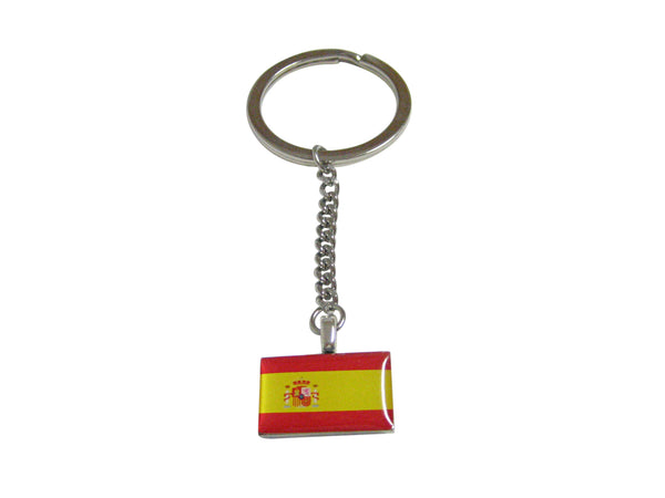 Spain Flag Pendant Keychain