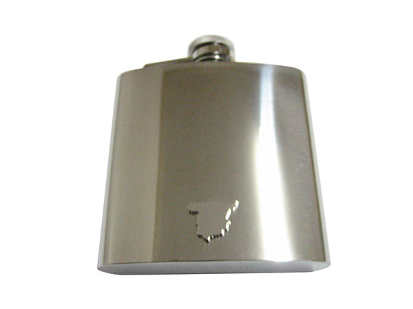 Spain Map Shape 6 Oz. Stainless Steel Flask