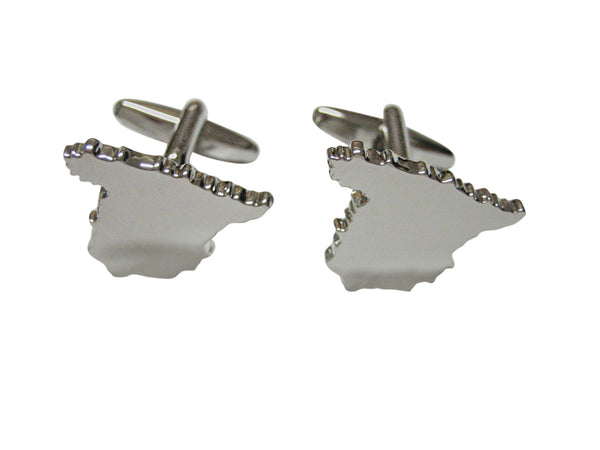 Spain Map Shape Cufflinks