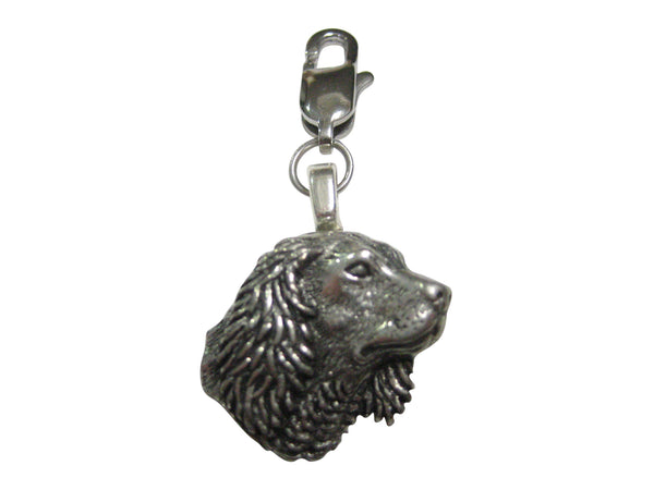 Spaniel Dog Head Pendant Zipper Pull Charm