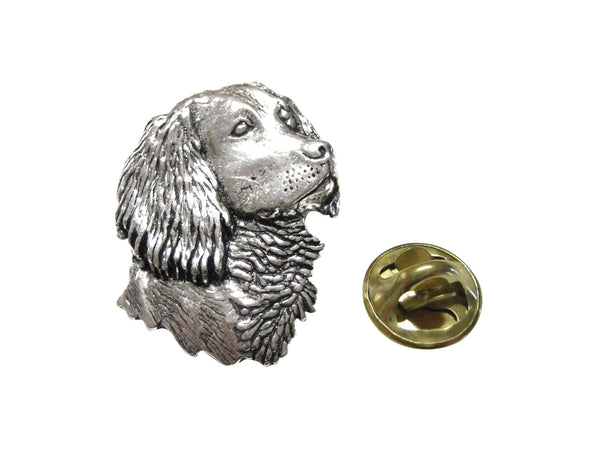 Spaniel Dog Head Lapel Pin