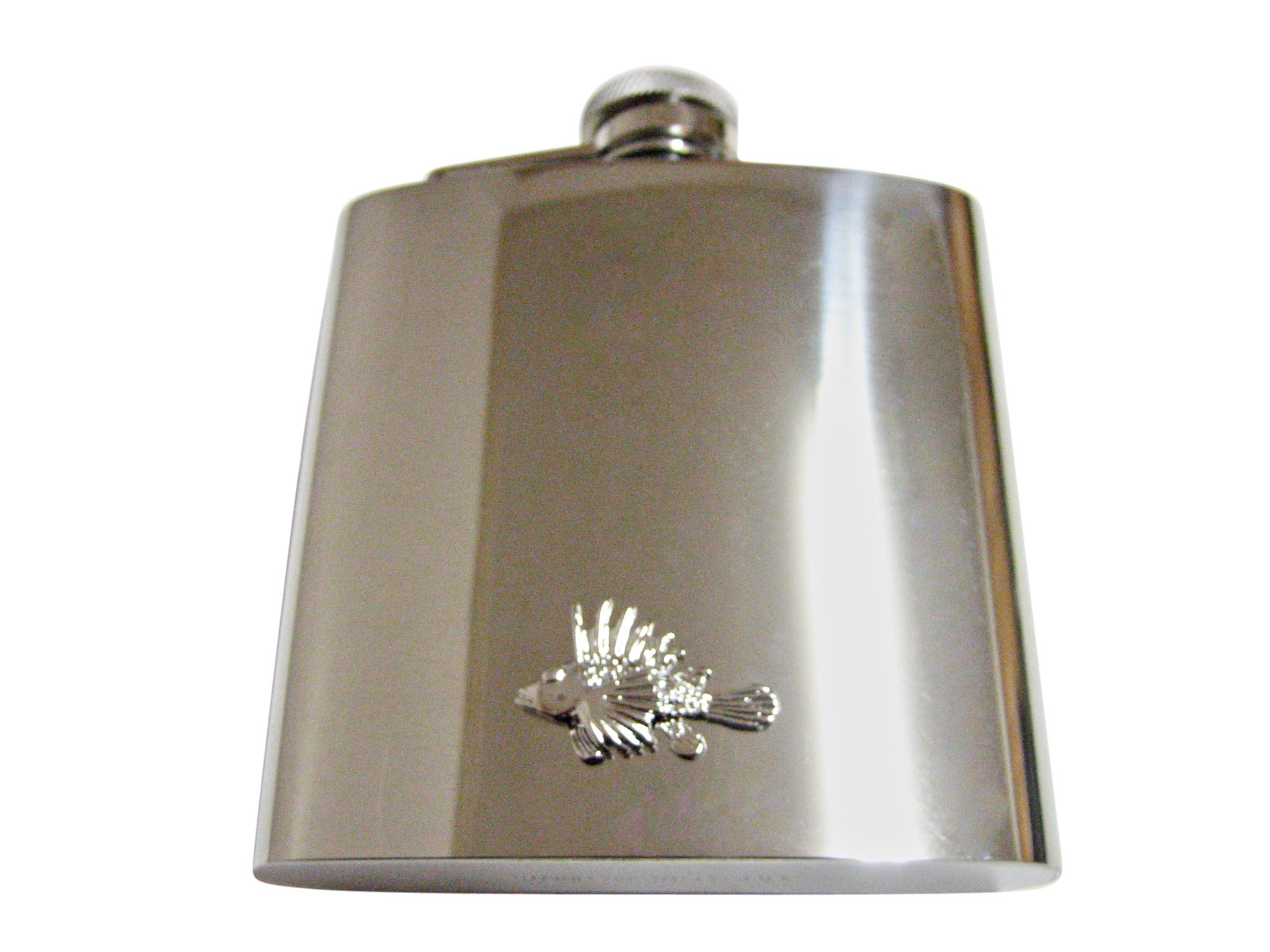 Spiky Tropical Fish 6 Oz. Stainless Steel Flask