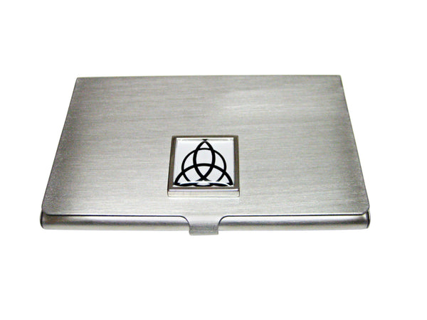 Square Celtic Design Business Card Holder