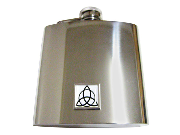 Square Celtic Design 6 Oz. Stainless Steel Flask
