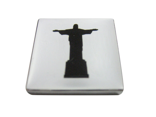 Square Christ The Redeemer Rio Statue Magnet