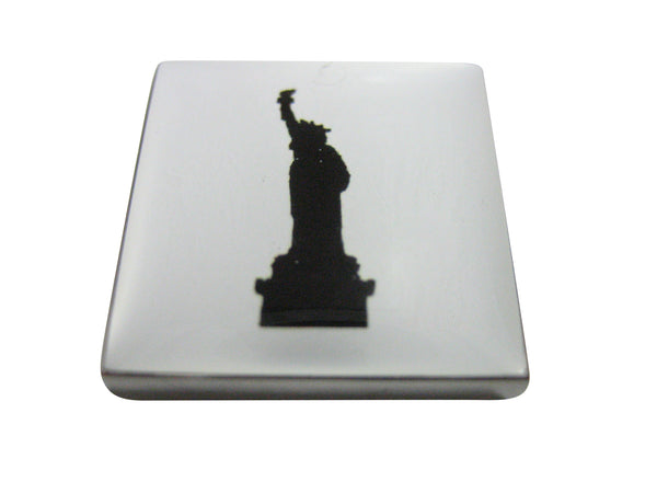 Square Iconic Statue of Liberty Pendant Magnet