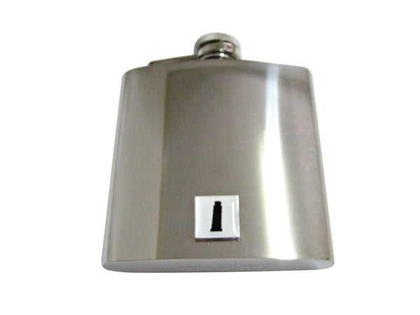 Square Leaning Tower of Pisa 6 Oz. Stainless Steel Flask