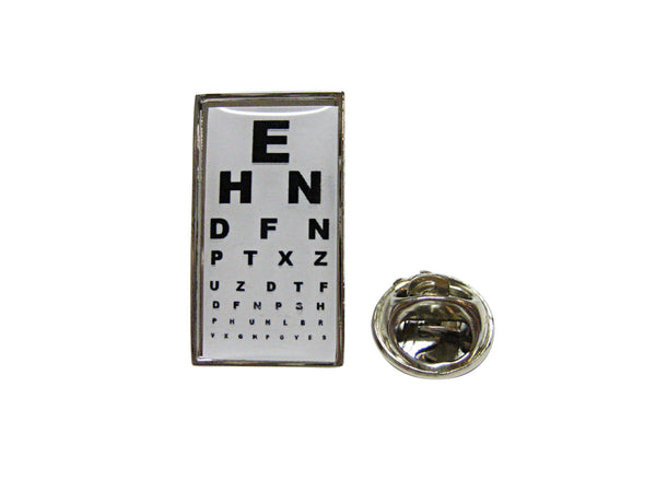 Rectangular Optometrist Design Lapel Pin