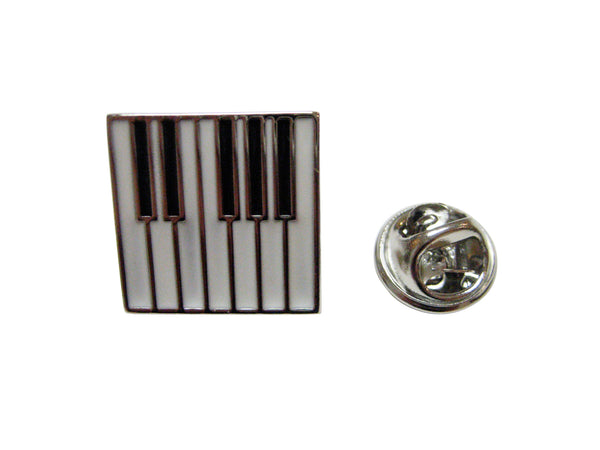 Square Piano Key Design Lapel Pin