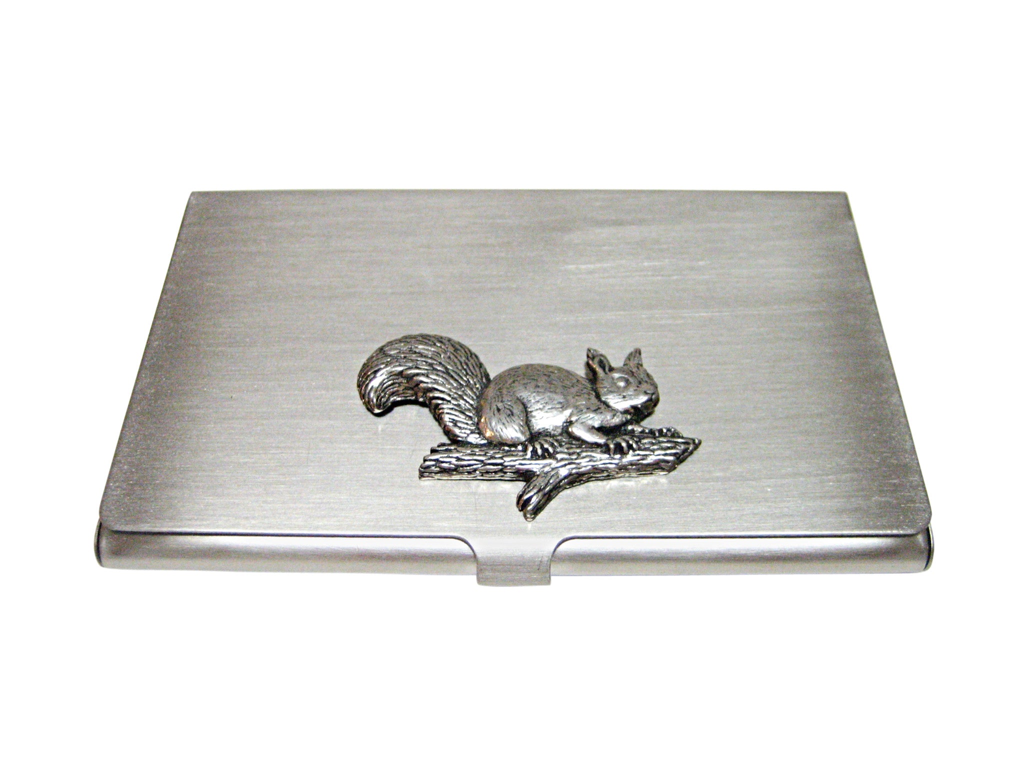 Squirrel on Branch Business Card Holder