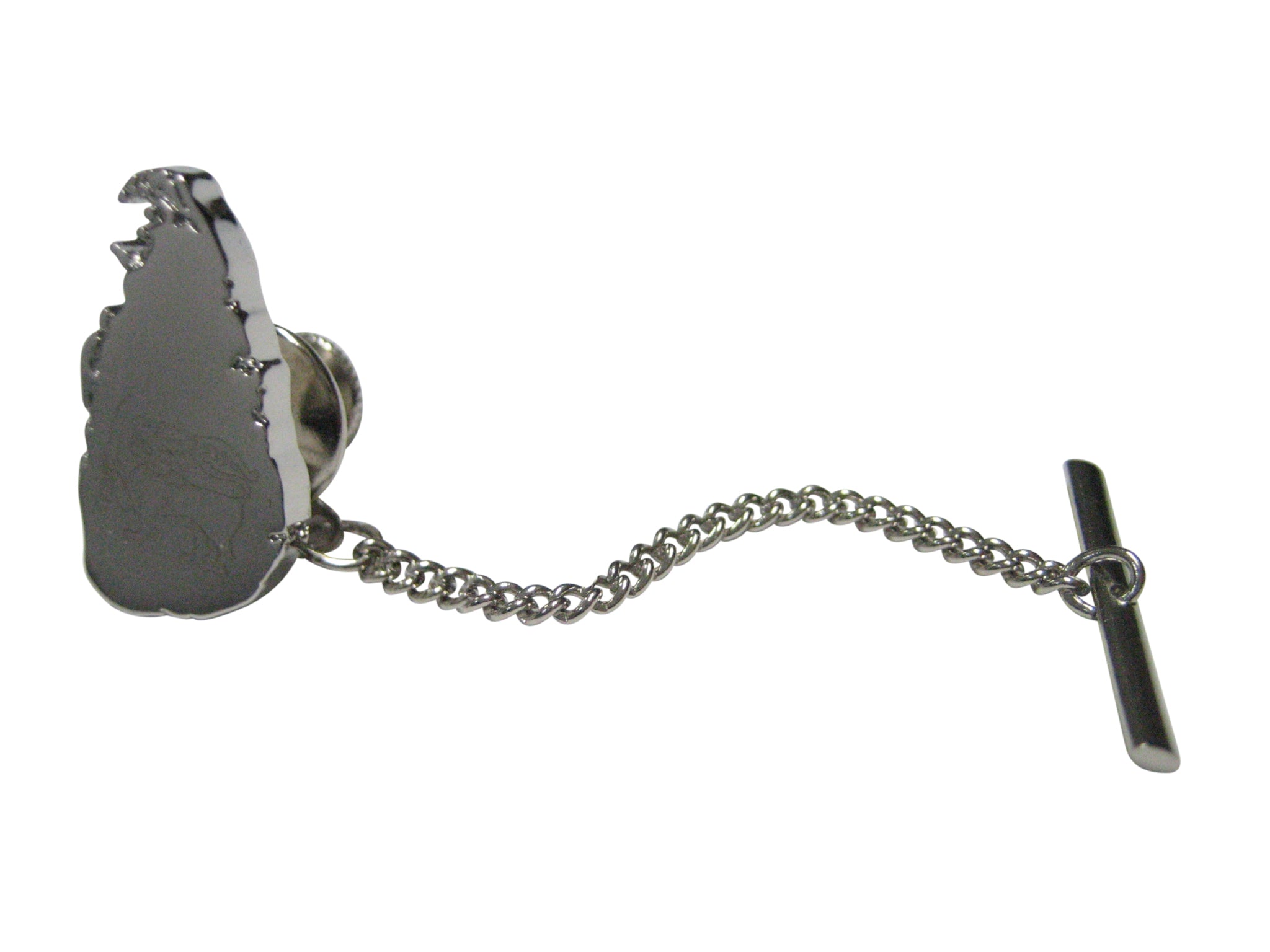 Sri Lanka Map Shape and Flag Design Tie Tack