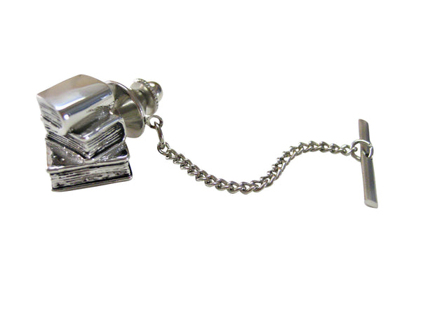 Stack of Books Tie Tack